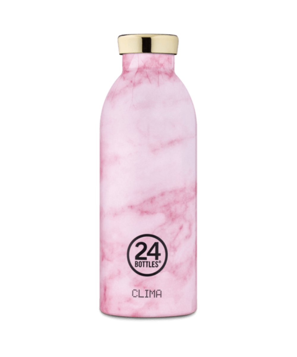 Clima flaske, Pink marble - 500 ml.